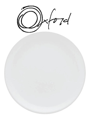 Prato Sobremesa 19 Cm Oxford Unni White Cor Branco