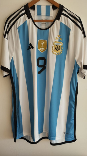 Camiseta Argentina 3 Estrellas Julian Alvarez (Usado)