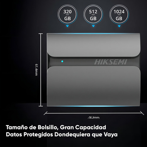 Disco Duro Portatil Ssd 2 Tb Conector Usb Tipo C 3.1