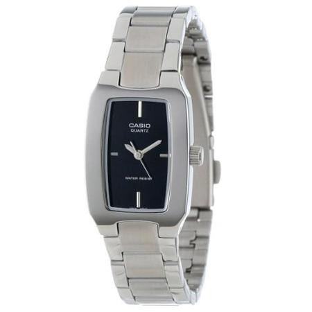 Reloj Casio Para Mujer Ltp1165a-1c Con Tablero Negro De