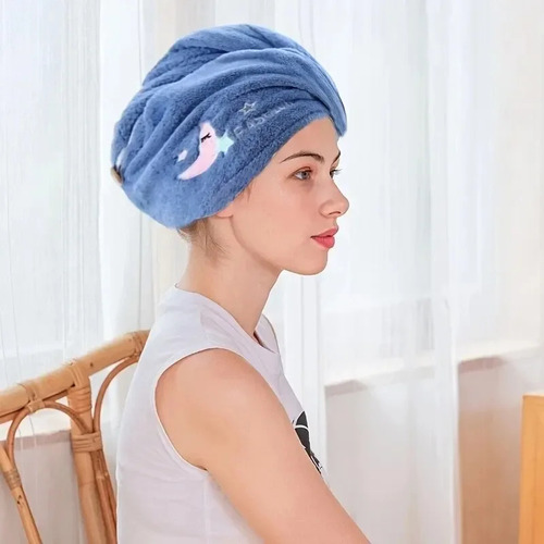 Gorro Toalla Cabello Super Absorbente Secado Rápido Ducha
