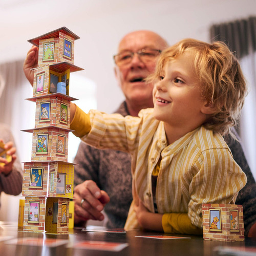 Haba Rhino Hero, Un Heroico Juego De Cartas Apilables Para N
