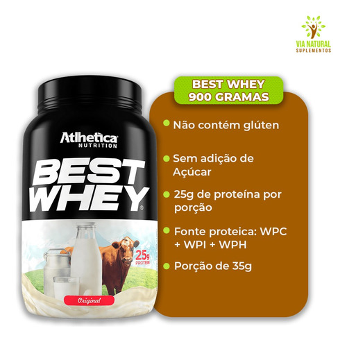 Best Whey 900g Sabores - Atlhetica Nutrition Sabor Chocolate Branco