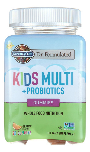 Garden Of Life Kids Multivitaminas + Probióticos 90 Gomitas Sabor Naranja