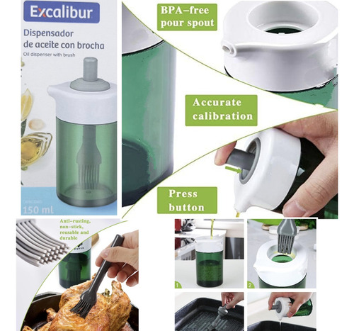 Dispensador De Aceite Con Brocha 150ml