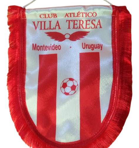 Banderín Villa Teresa 26 X 19cm En Tela De Buena Calidad 