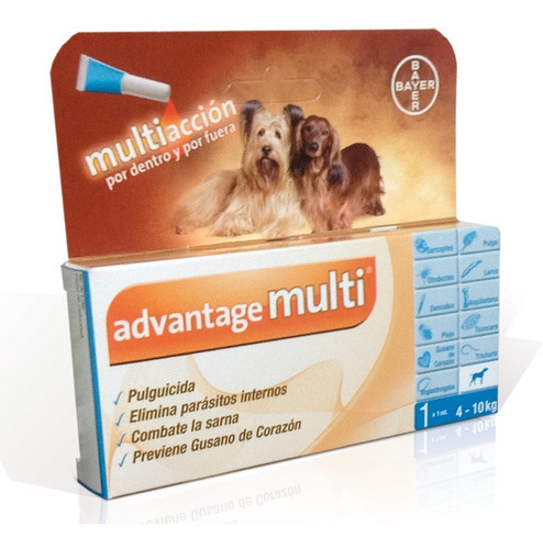 Advantage Multi® Antipulgas Y Parásitos Perros De 4 A 10 Kg