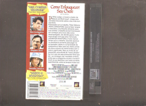 Vhs Como Enlouquecer Seu Chefe - Original - Jennifer Aniston (Usado)