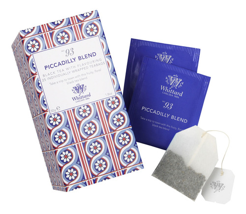 Té Whittard Piccadilly Blend 25 Bolsas Hibisco