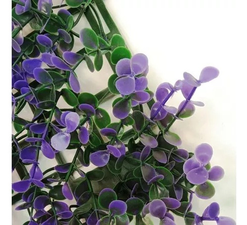 Follaje Artificial Muro Verde 3m2 Arrayan Morado Panel 25x25