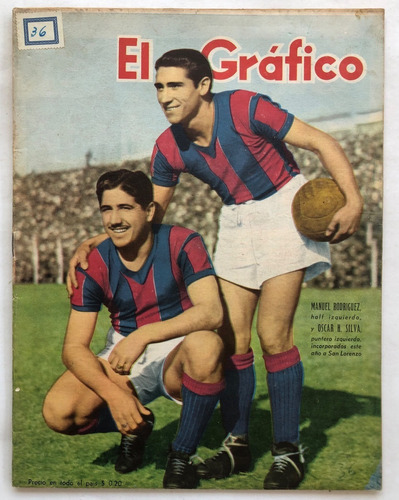 El Grafico Nº 1405 Rodriguez Silva San Lorenzo Junio 1946