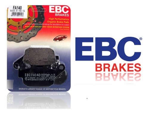 Pastillas De Freno Trasera Ebc Fa140 Honda Cb-1 (cb 400 F)