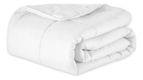 Edredom Cama Casal Queen Micropercal Dupla Face Branco