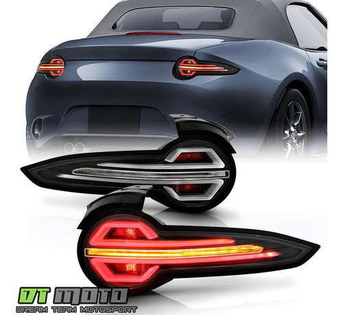 Par Micas Traseras Negro Led Mazda Mx-5 Miata Gs 2018 2.0l