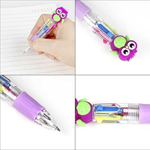 Bolígrafo Multicolor Retráctil Punta Fina 0.7 Mm Paquete 4