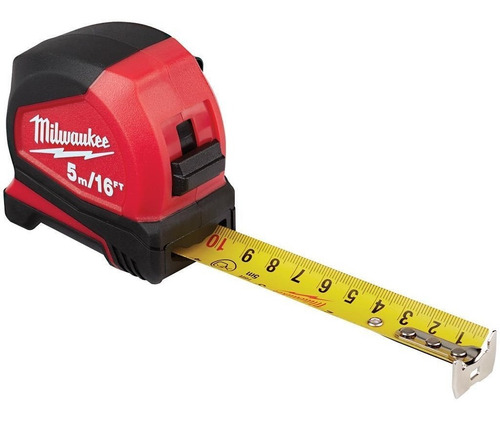 Flexometro Milwaukee Metro Compacto Grip 5m 16ft + Envio