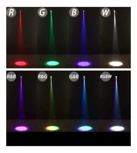 Foco Led Rgb Para Bola Disco/ Discoteca/dj/ Entrada Dmx