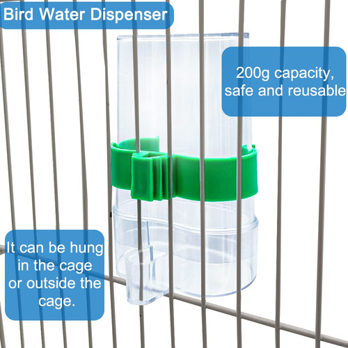 Set De Comedero Y Dispensador De Agua Hamiledyi Para Loros