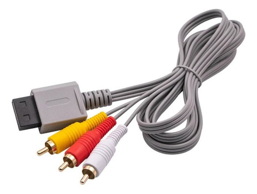 Cabo Av Rca Compatível Com Nintendo Wii / Wii U Cabo 3 Cores