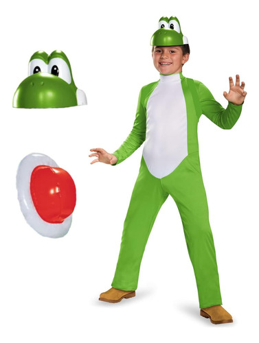 Disfraz De Yoshi Deluxe For Child, Grande