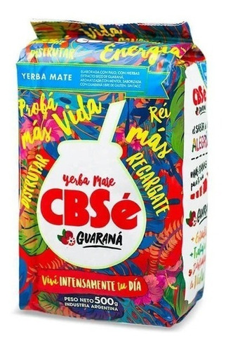 Yerba Mate Cbsé Guaraná Pack 8 X 500 G