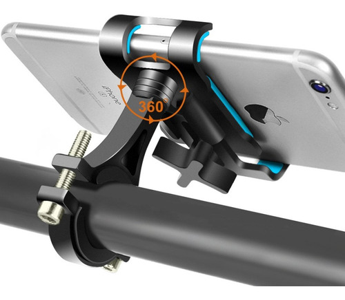 Imagen 6 de 7 de Soporte Celular Univeral Moto Bicicleta Monopatin Aluminio ®