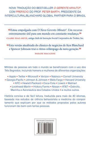 O Novo Gerente-minuto, De Blanchard, Ken. Editora Best Business, Capa Mole, Edição 7ª Edição - 2015 Em Português