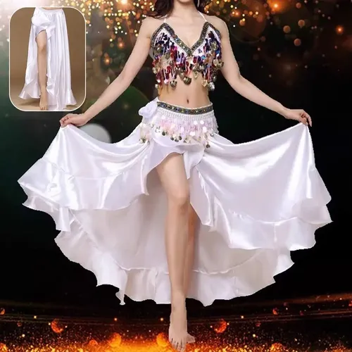 Saia Dança Oriental Com Puxado Lateral Belly Dance | MercadoLivre