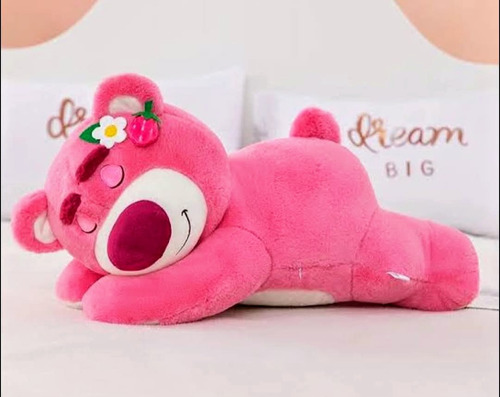 Muñeco Lotso Dormilon De Peluche 29 Cm/ Rosa Chicle