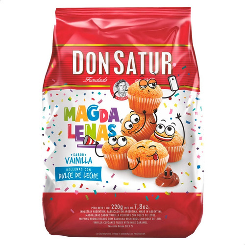 Madalena Don Satur de vainilla con dulce de leche 200 g