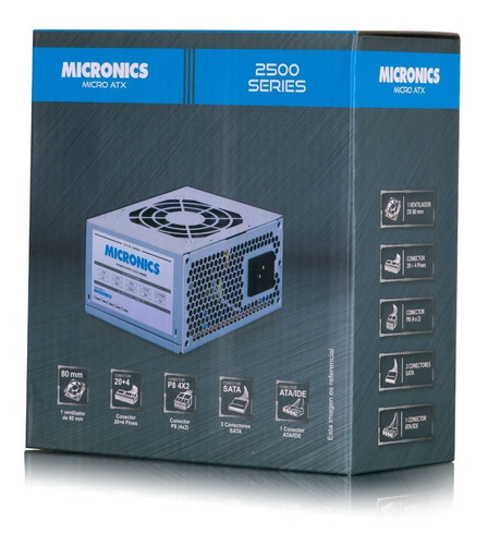 Fuente De Poder Atx 250w/600 Micronics