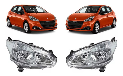 Juego De Opticas Peugeot 2013/2015 Sin Led Marca Depo