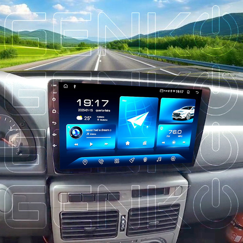 Multimidia Mp5 Carplay Espelhamento 9pole Fiat Uno Way Mille