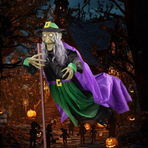 12 Pies Bruja Floating Voladora Aterradora De Halloween