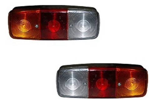 2 Faros Traseros Camion Merecedes 1517 Rojo Cristal Ambar