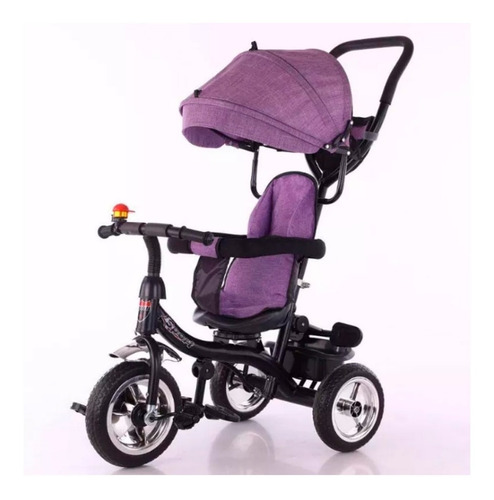 Triciclo Bebés Con Manija Direccional - Triciclo Con Techo 