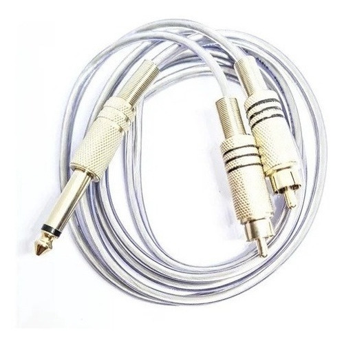 Cabo Y Splitter 1 P10 2rca Audio 3m Profissional Blindado