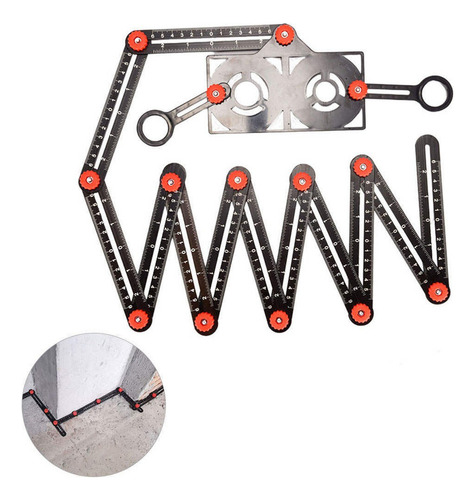 Multifunctional Folding Ruler With 12-fold Positioning .