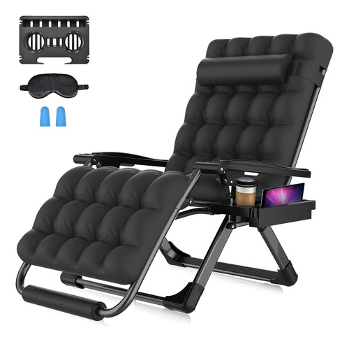Suteck Oversized Zero Gravity Chair, 33in Xxl Lounge Chair W