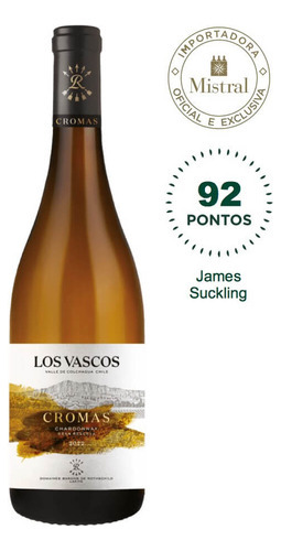 Vinho Branco Los Vascos Cromas Chardonnay 2022 750ml