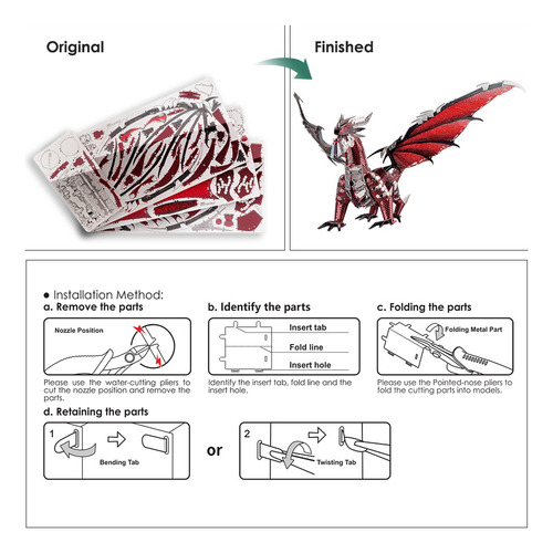 Puzles 3d Piececool, Kits De Maquetas De Metal Con Forma De