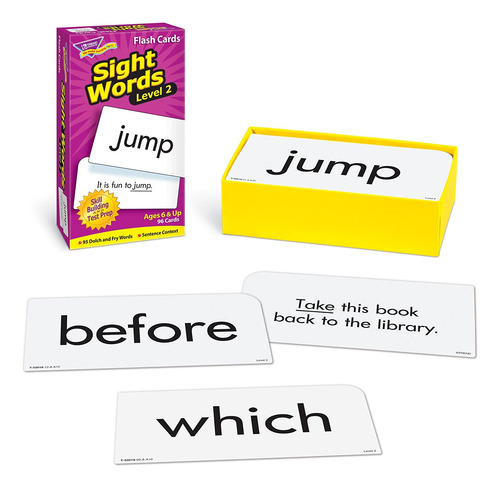 Trend Enterprises: Palabras De Vista Level 2 Tarjetas Flash