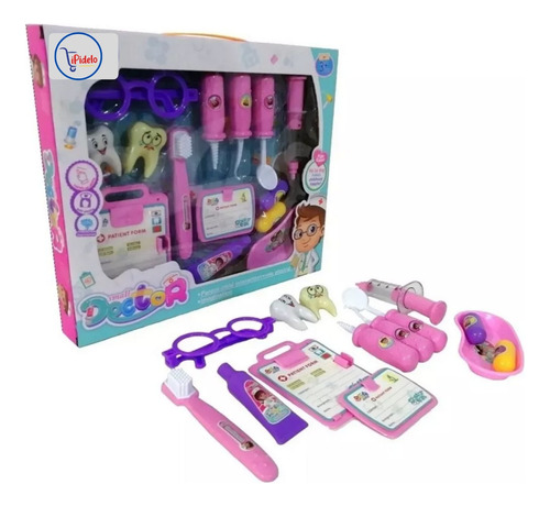 Set Medico Dental De Juguete Doctor Dentista Accesorios Niña