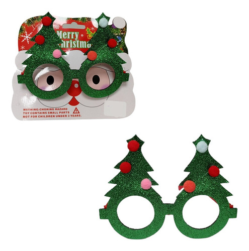 Lentes De Navidad Arbolito Verde         