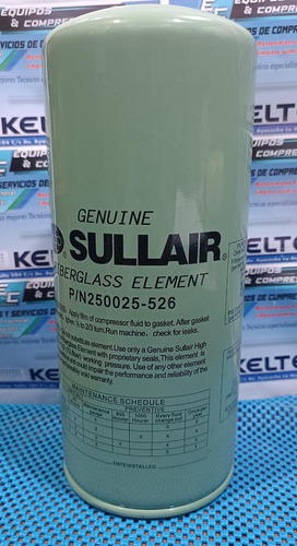 Filtro De Aceite 250025-526 Sullair/ Reemplazo Kl1000-014 