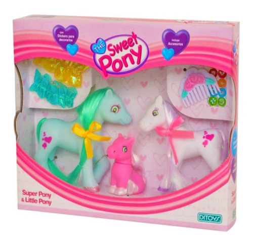 Familia Sweet Pony (x3) super Ponys & The Little Pony Ditoys