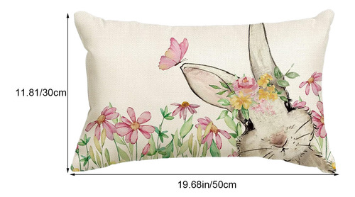 Fundas De Almohada Lumbar De Pascua M Pillowcase 11,81 X 16,