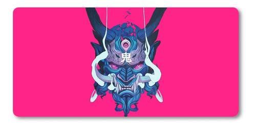 Mousepad Xl 58x30cm Cod.005 Samurai Oni Mask Japon 