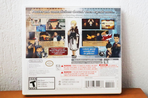 Professor Layton Vs Phoenix Wright Ace 3ds Completo (leia) (Usado)