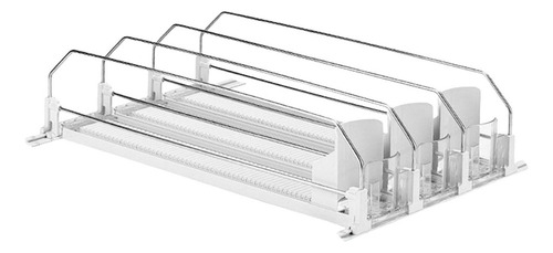 Cf Organizador De Bebidas Para Geladeira, 3 Fileiras Brancas